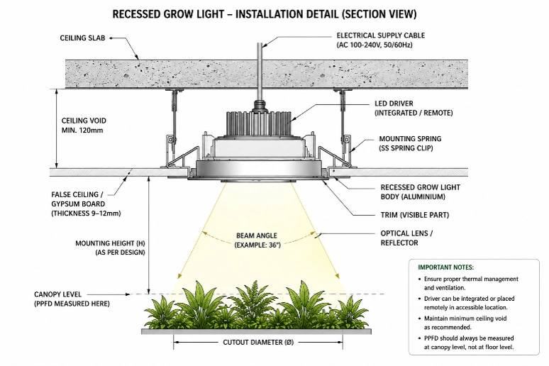 Article: Recessed Grow Lights for Plants